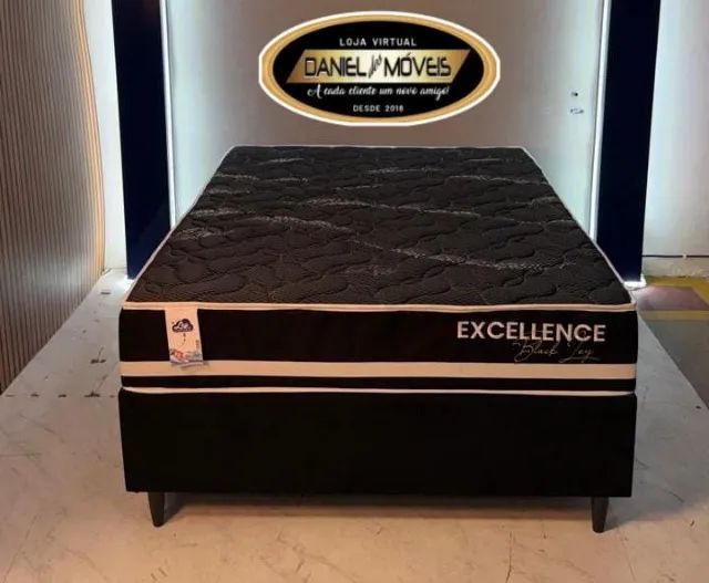 Cama casal excellence black _ Brinde travesseiros  - Foto 3