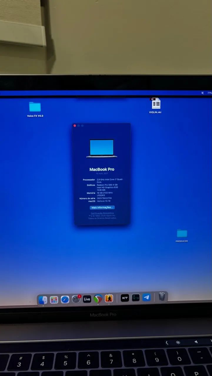 MacBook Pro 2017 i7 16gb 512gb - Foto 4