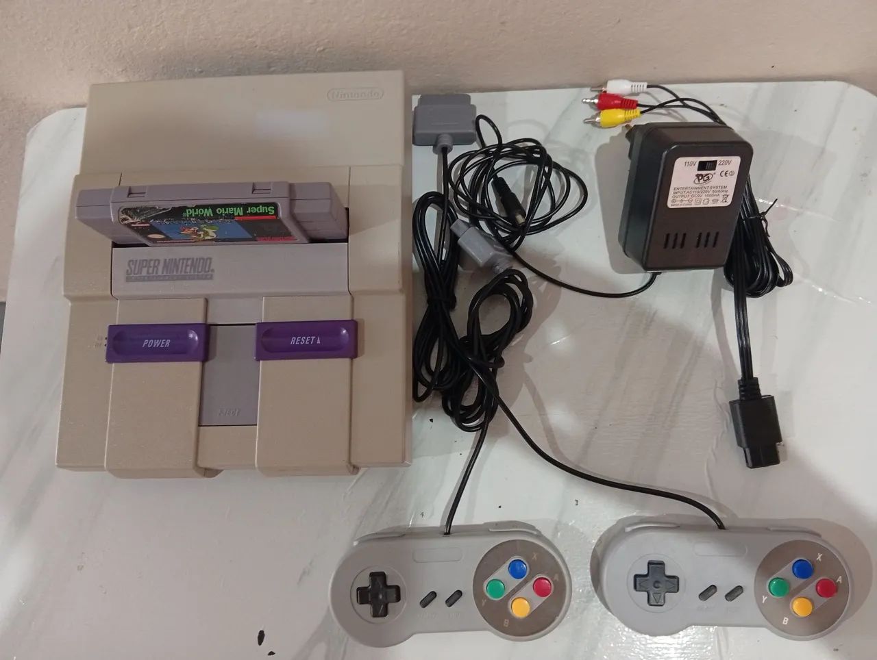 Super Nintendo original com super Mario original  - Foto 3