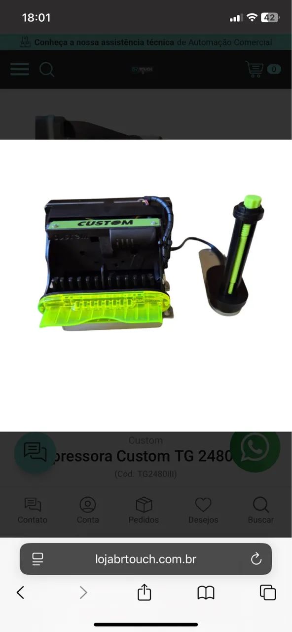Impressora térmica TG 2480H - Foto 4