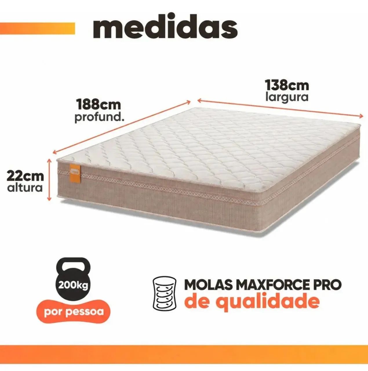 Colchão de casal  - Foto 3