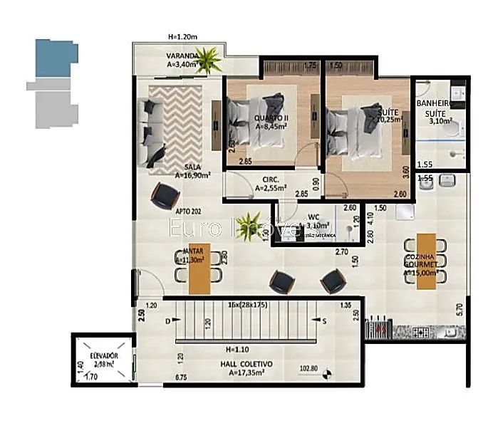 Apartamento 2 quartos - Francisco Bernardino - Foto 5