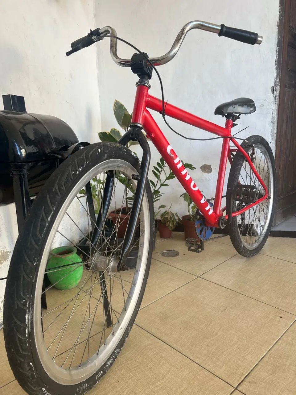 Bicicleta Aro 26 Single Speed Vermelha - Foto 3