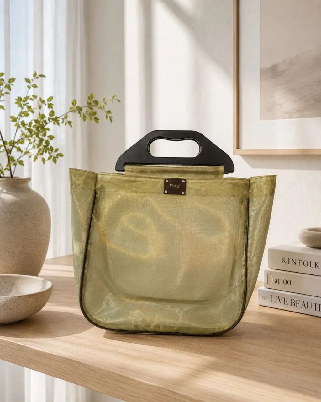 Bolsa de praia dourada