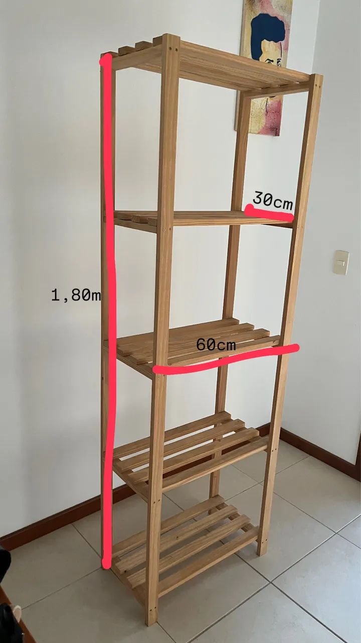 Mesa de canto em MDF + Estante de madeira  - Foto 2