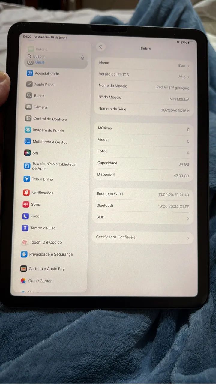Apple iPad Air (10,9 polegadas, Wi-Fi, 64 GB) - Cinza Sideral - Foto 2
