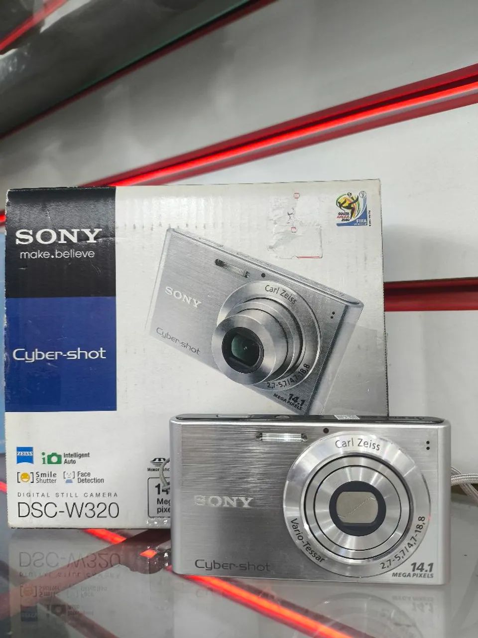 家電 SONY Cyber-shot Sony Câmera digital Cyber-shot DSCH50 9,1 MP com zoom óptico de