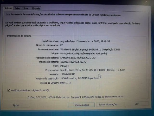 Ultrabook Samsung modelo NP530-U3C/AD3BR - Foto 5