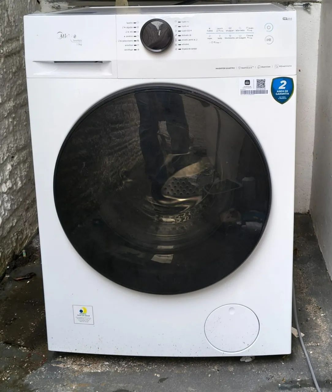 Máquina de lavar frontal 13kg Midea inverter