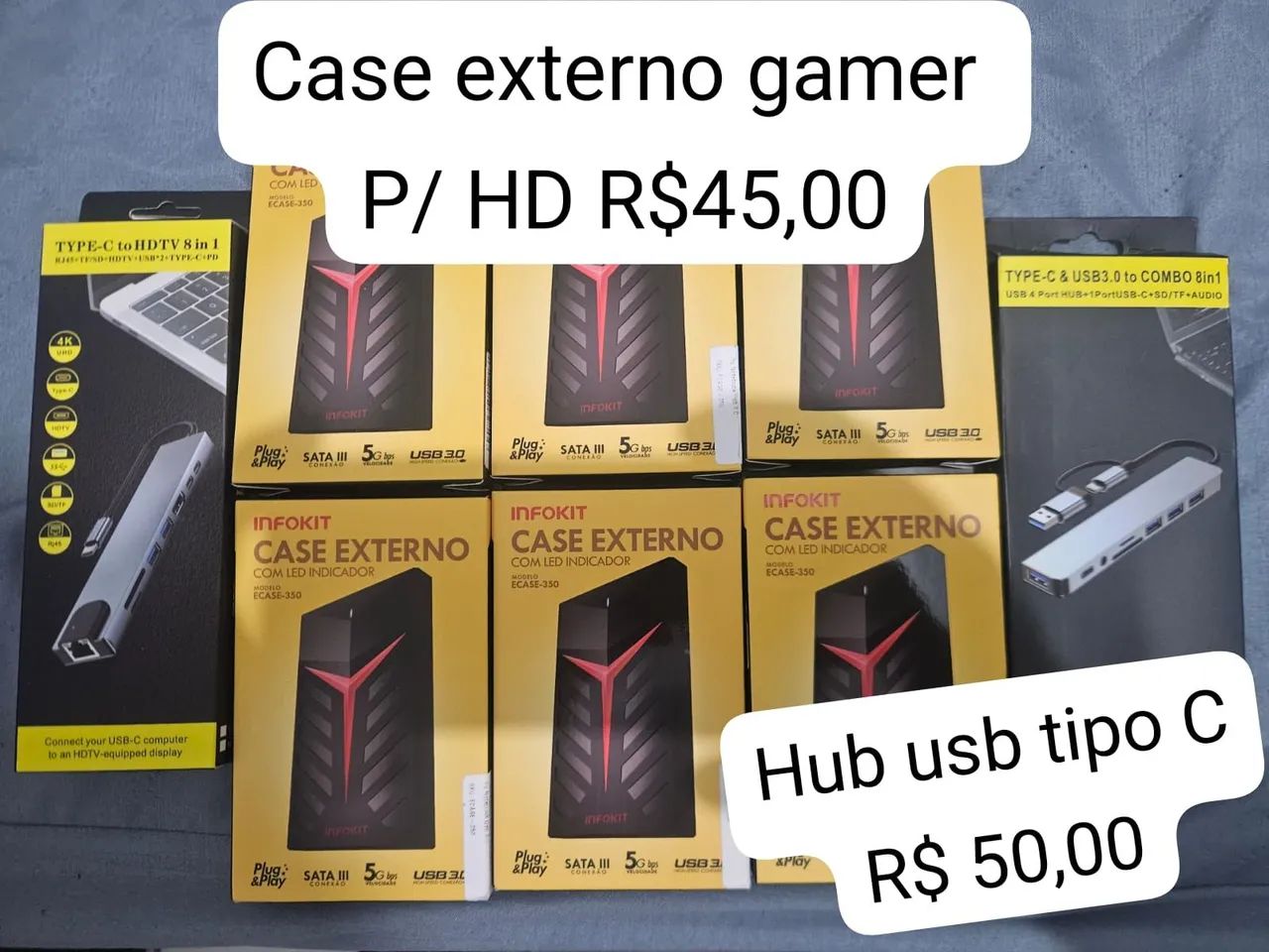 Case Externo Gamer p/HD