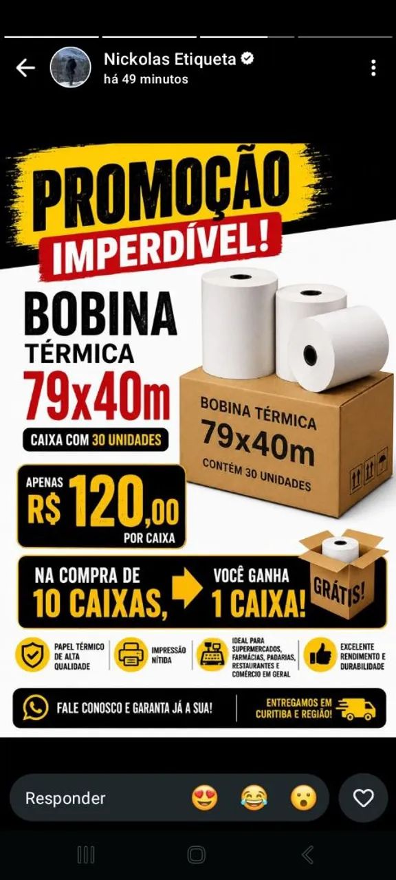 Bobinas termica barato 