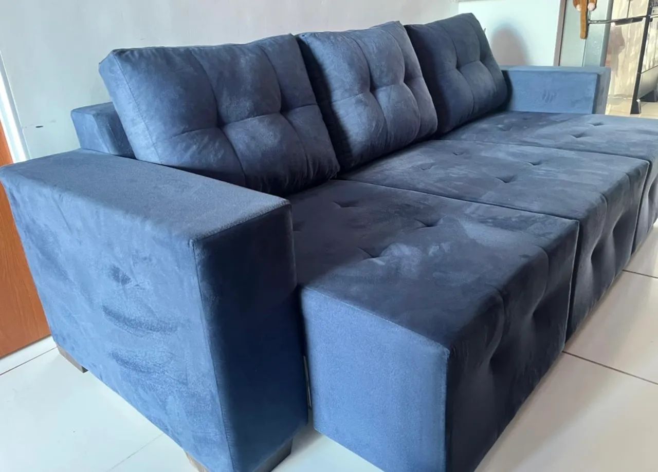 PROMOÇÃO SOFÁ 3 ASSENTOS RETRÁTIL  - Foto 2