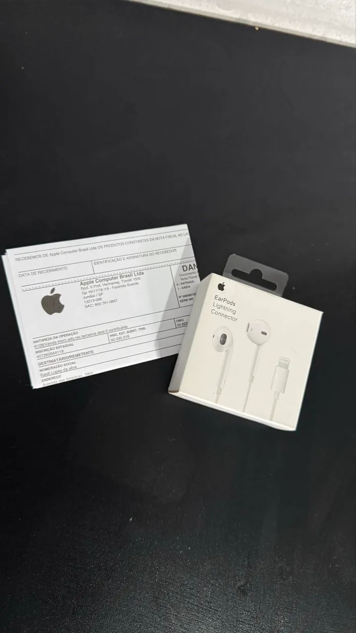 fone de ouvido earpods apple lightning