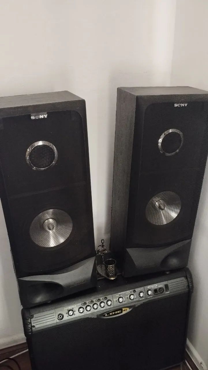 Receiver Aiwa funcionando perfeitamente com duas caixas - Foto 4