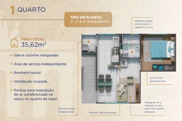 PLANTA 35m²