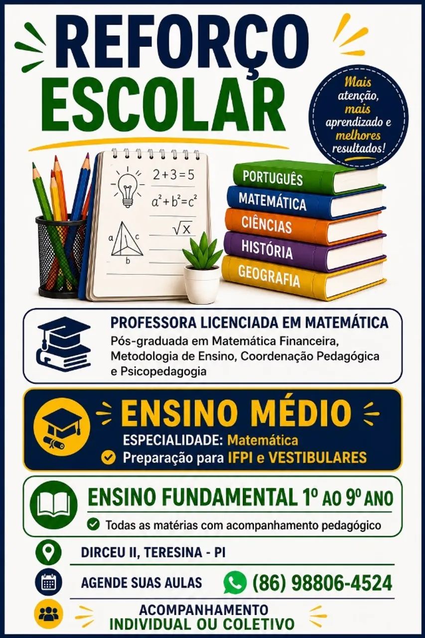 Reforço escolar- Matemática
