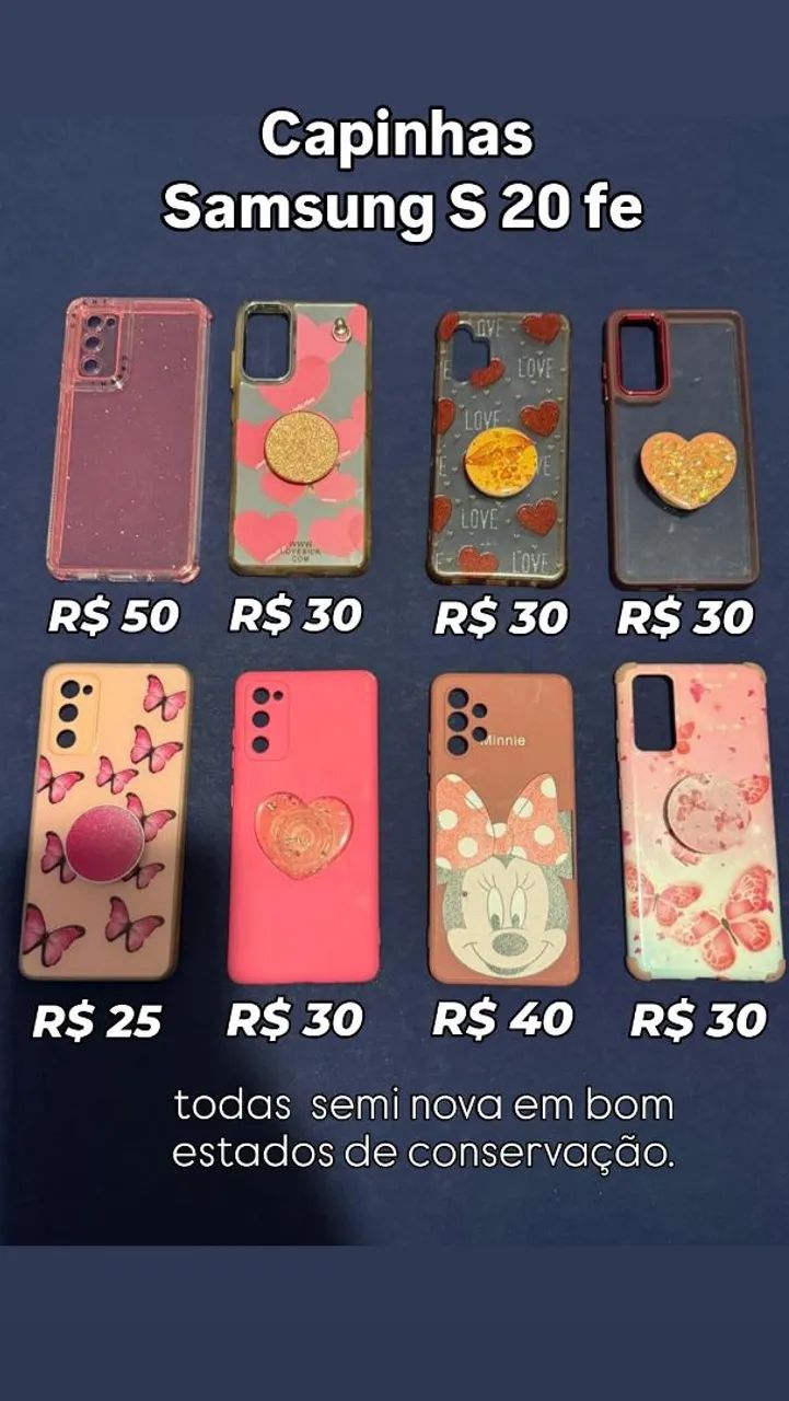 capinhas celular Samsung S20 fe