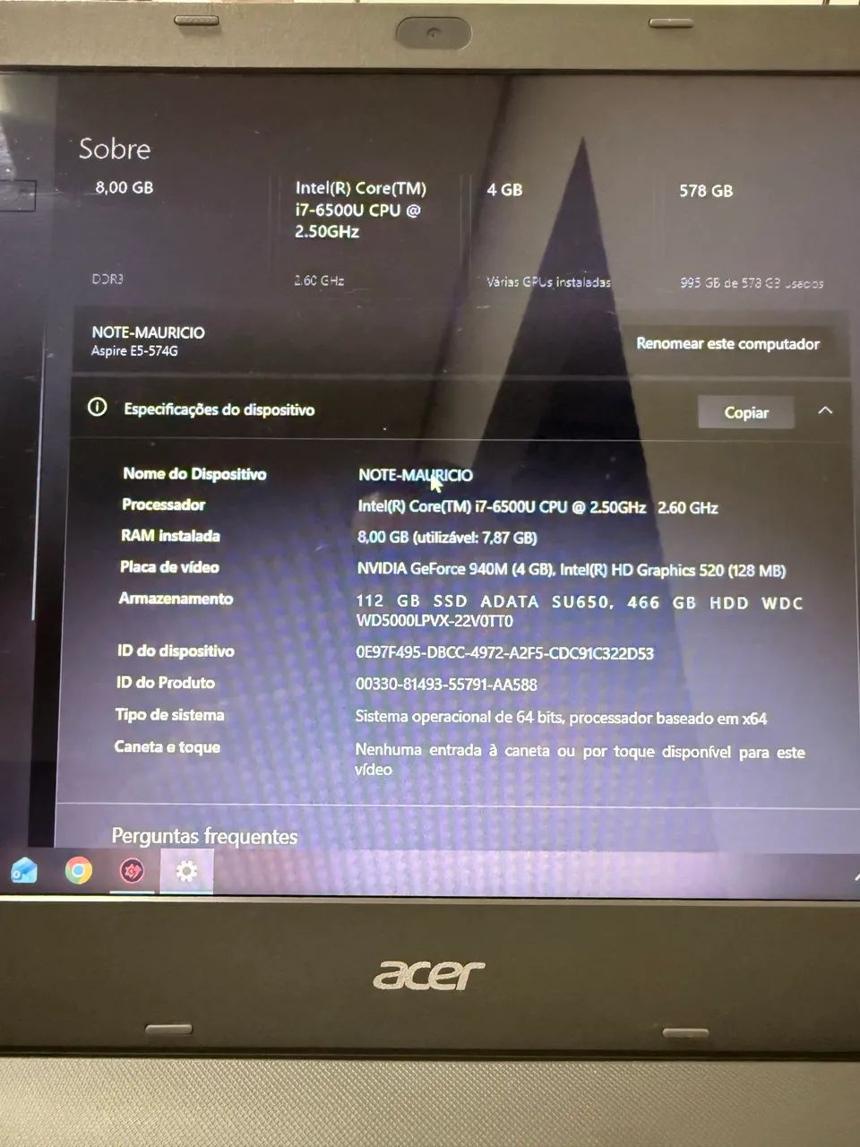 Notebook Acer 15.6? i7 - Foto 3