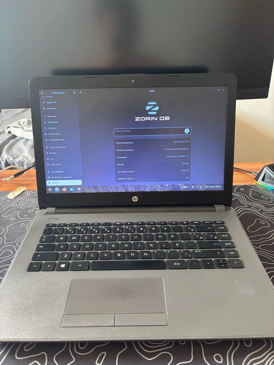 Notebook HP 246G6 i3 7020U + 8GB ram - Foto 2