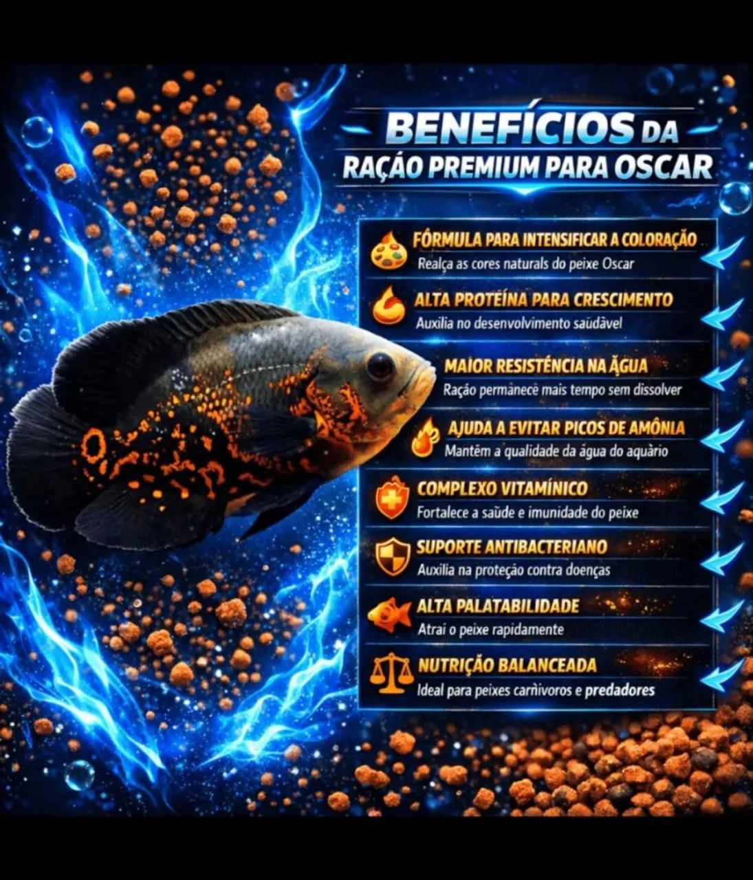 Ração peixe Oscar  - Foto 2