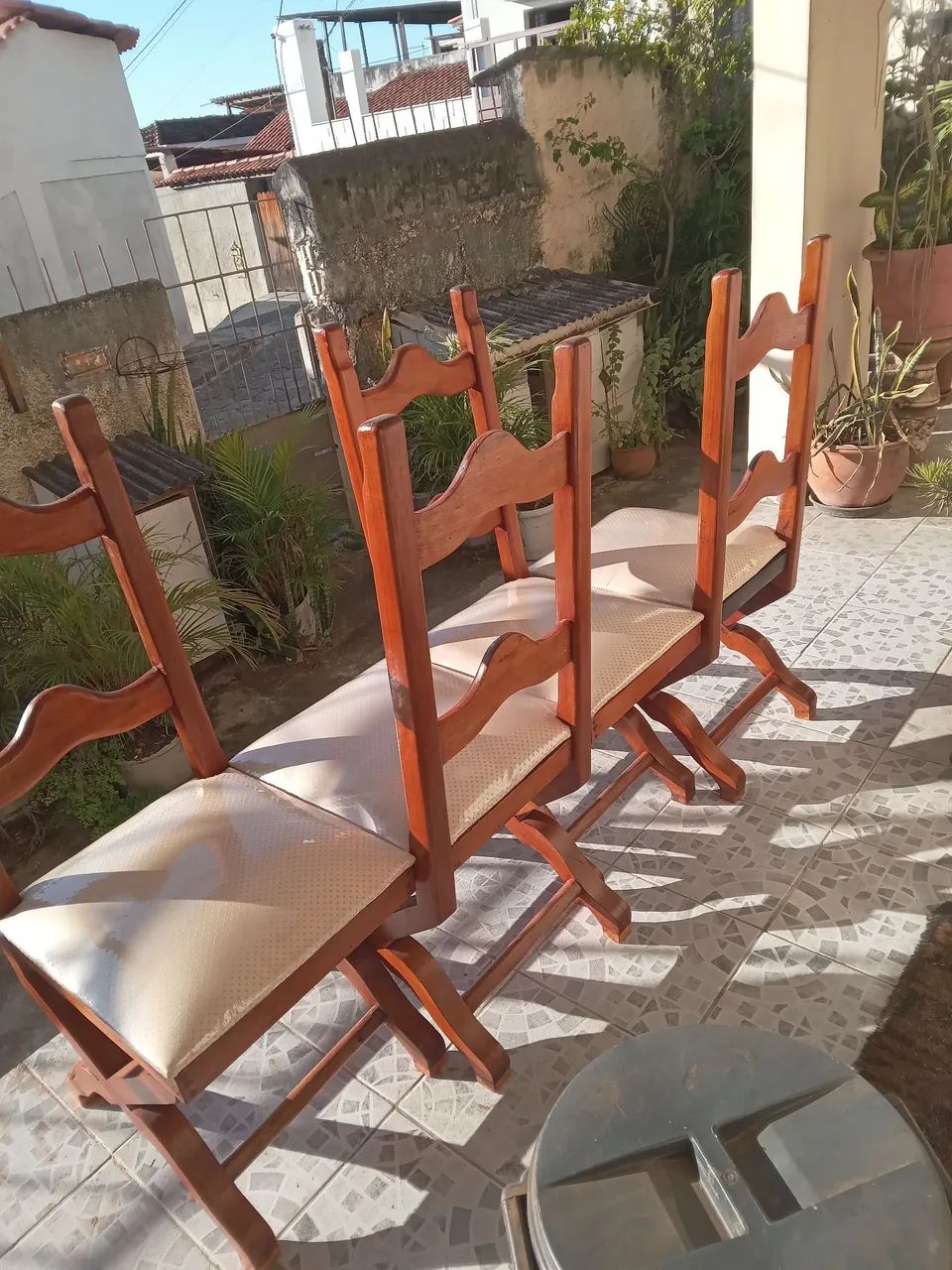 Conjunto de 6  cadeira estofada  - Foto 3