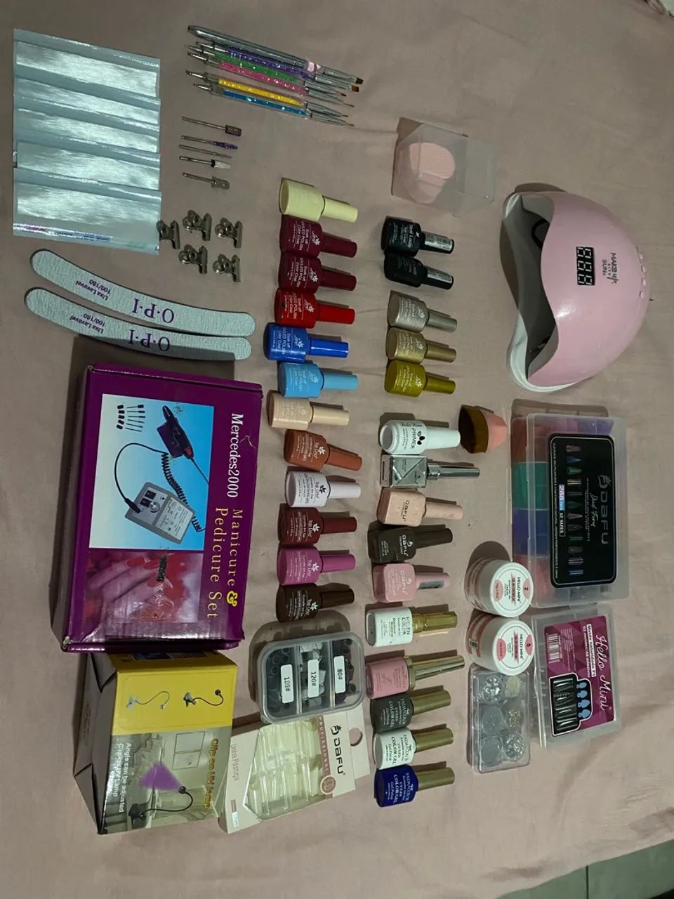kit de unha em gel completo 