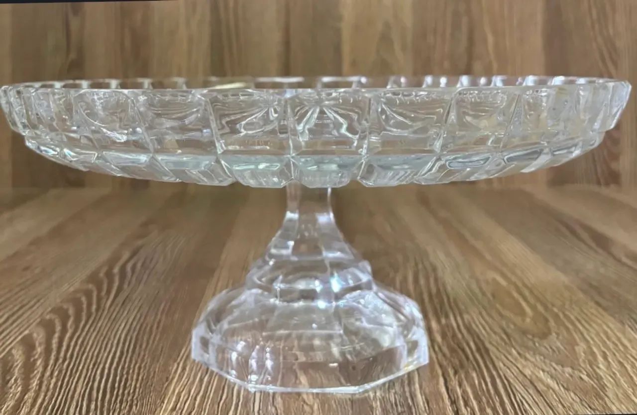 Fruteira/Porta-bolo de cristal  - Foto 6