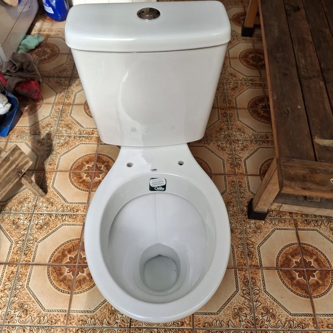 Kit Vaso Sanitário com Caixa Acoplada, com kit descarga (semi novo) - Foto 6