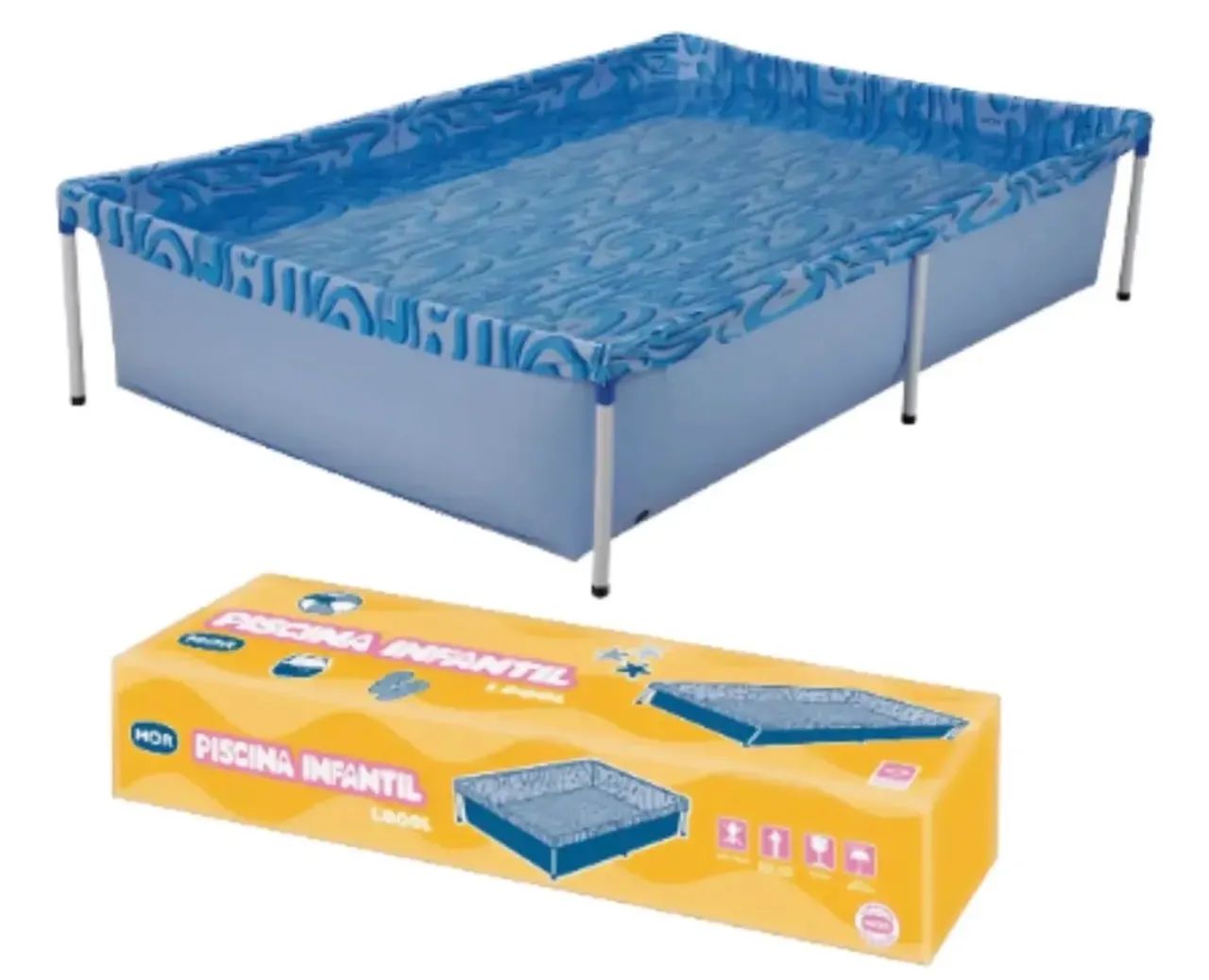 Piscina quadrada 1000L