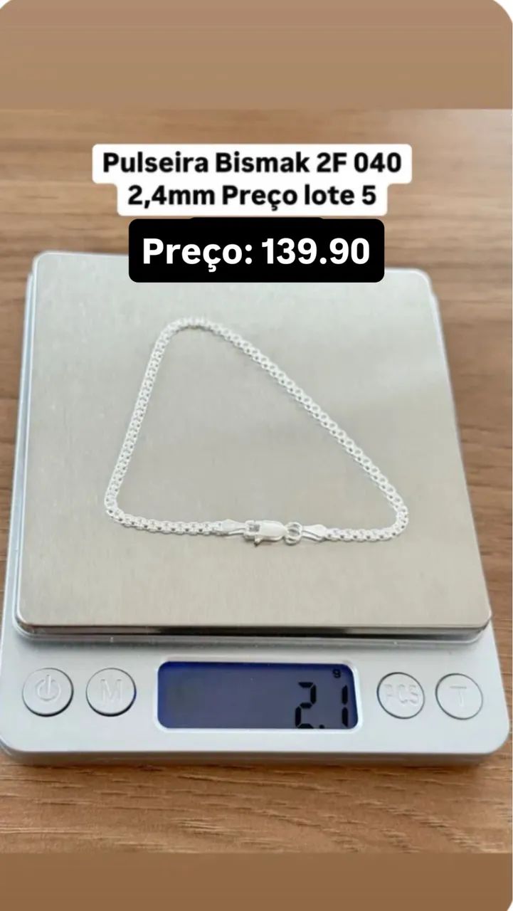 Pulseiras bismark 2.4mm
