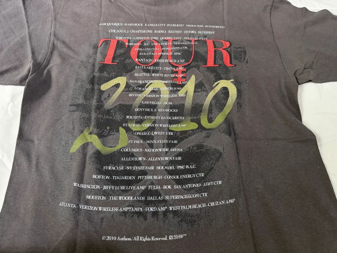 Camiseta Rush - Time Machine Tour 2010 importada, usada - Foto 3
