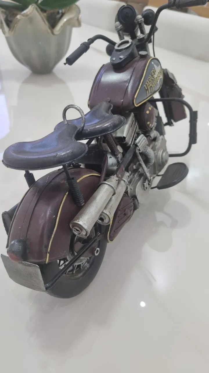 Miniatura Harley Davidson metal colecionavel - Foto 3