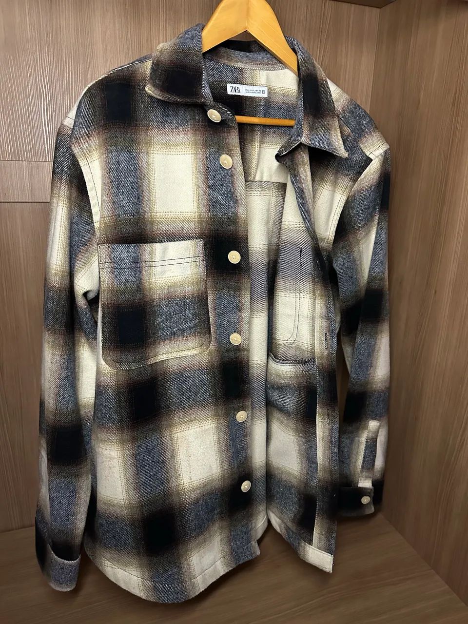 CAMISA XADREZ FLANELA ZARA - Foto 4