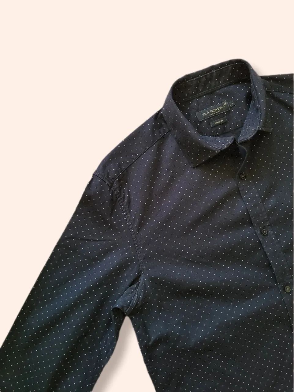 Camisa masculina azul Vila Romana P - Foto 3