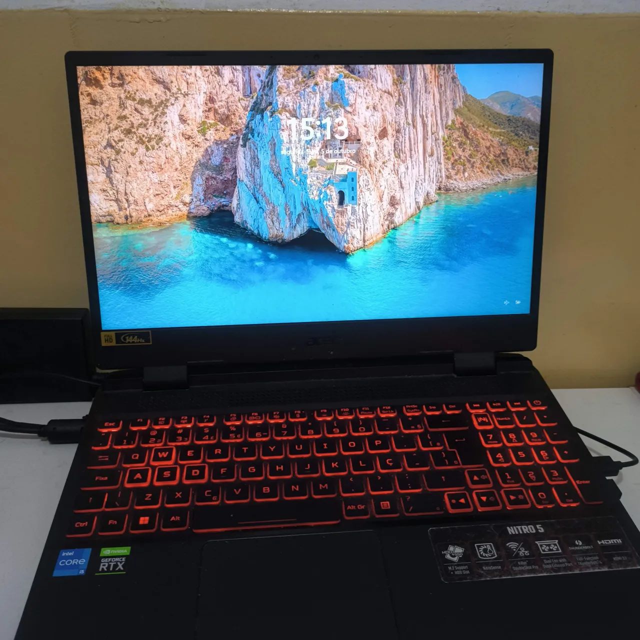 Notebook Acer nitro 5. Tela 144hz
