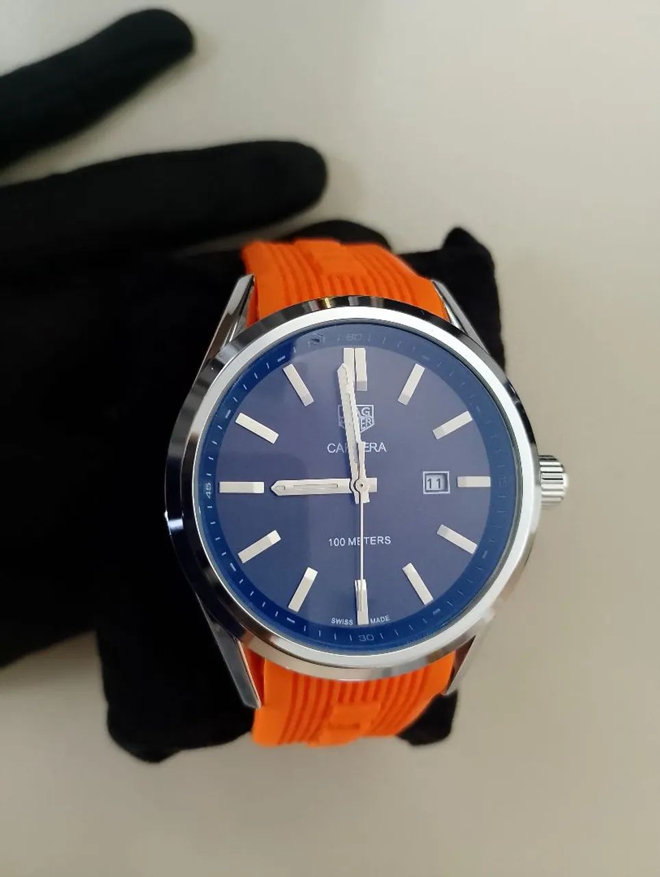 Relógio Masculino Pulseira de borracha  - Foto 5
