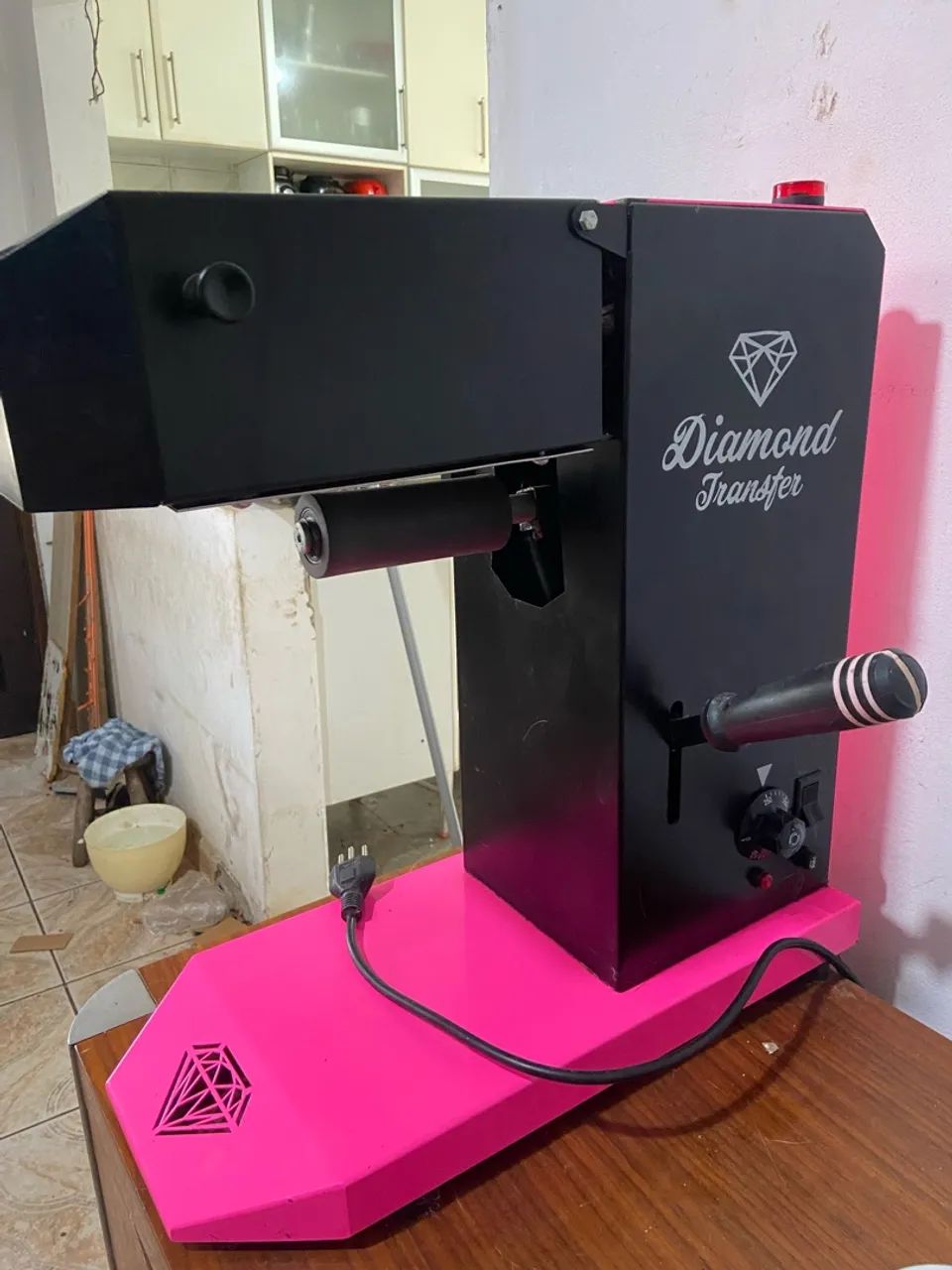 Máquina transfer 360 giros marca Diamond transfer