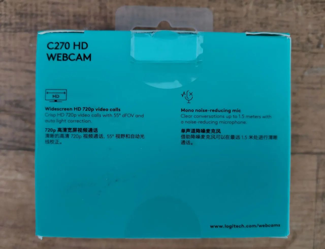 Webcam Logitech C270 HD 720p 30 fps - Novo - Foto 2