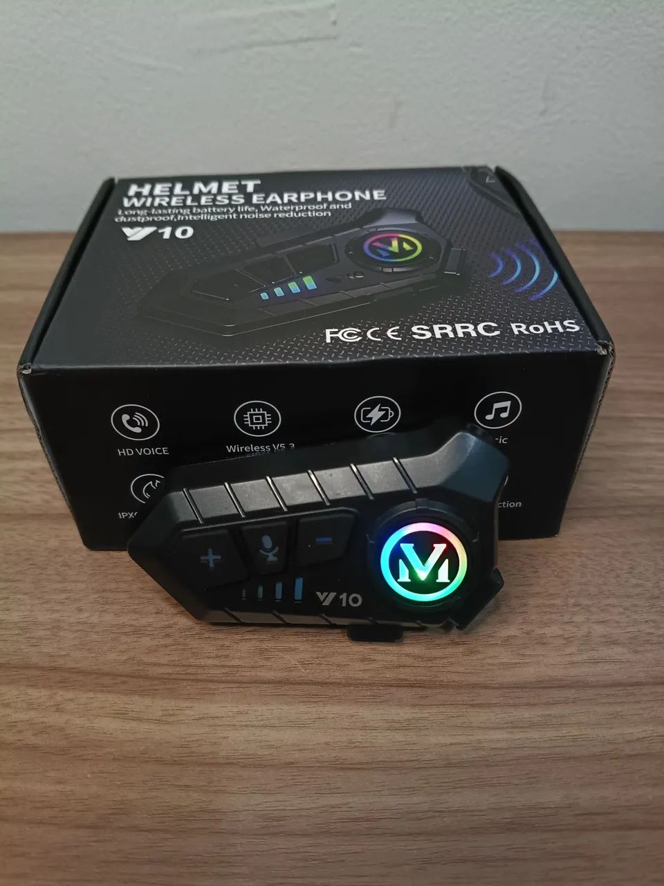 Fone de ouvido bluetooth para capacete intercomunicador  - Foto 2