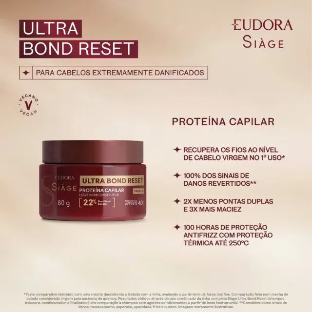 Linha Ultra Bond Reset Eudora Restauração Capilar - Foto 3