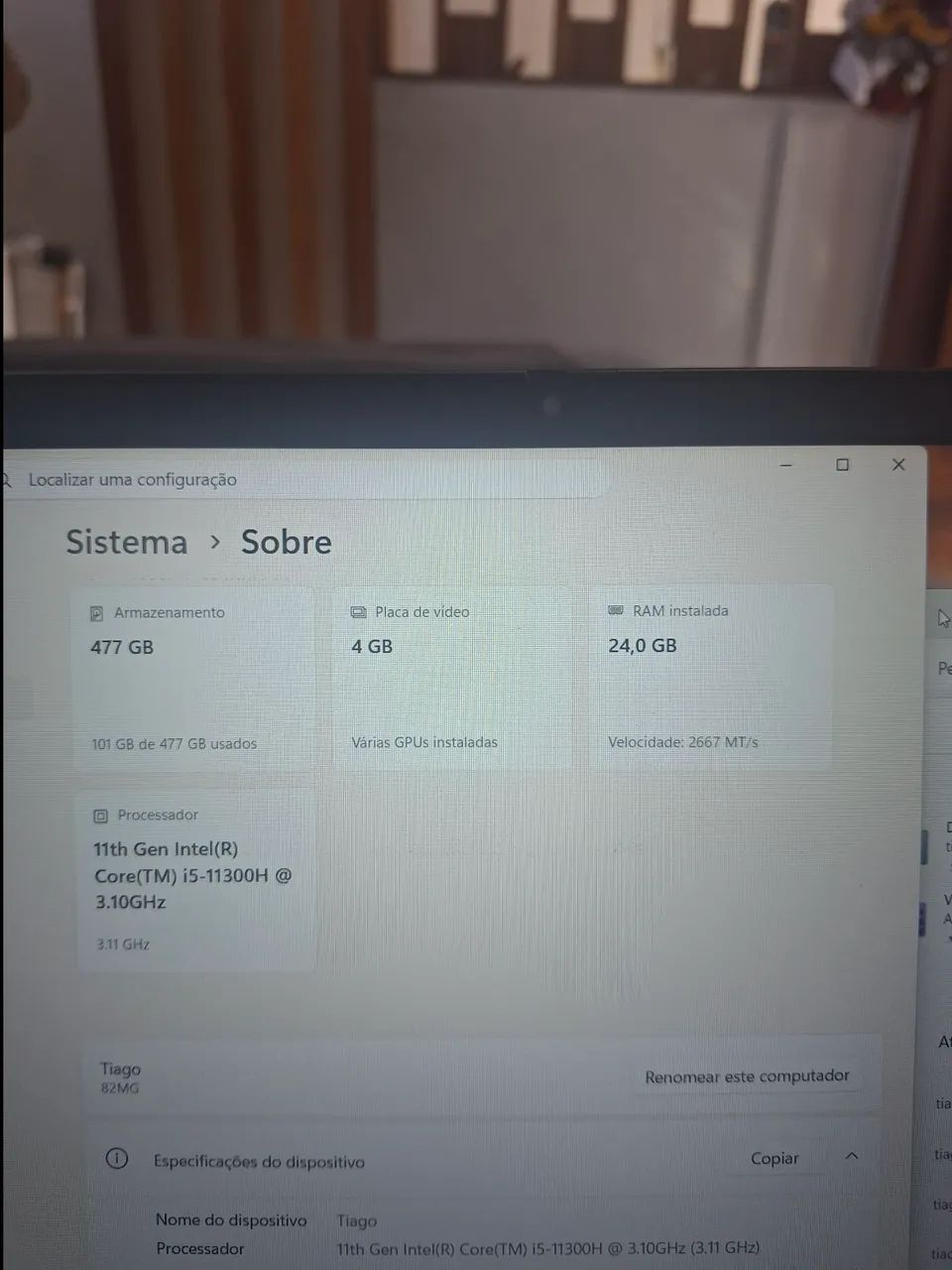Notebook gamer lenovo placa de video gtx 1650 - Foto 4
