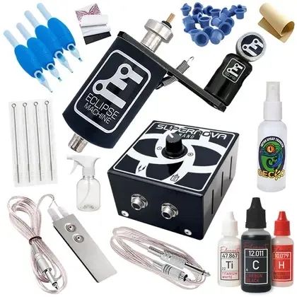 Kit máquina de tatuagem eclipse - Foto 4