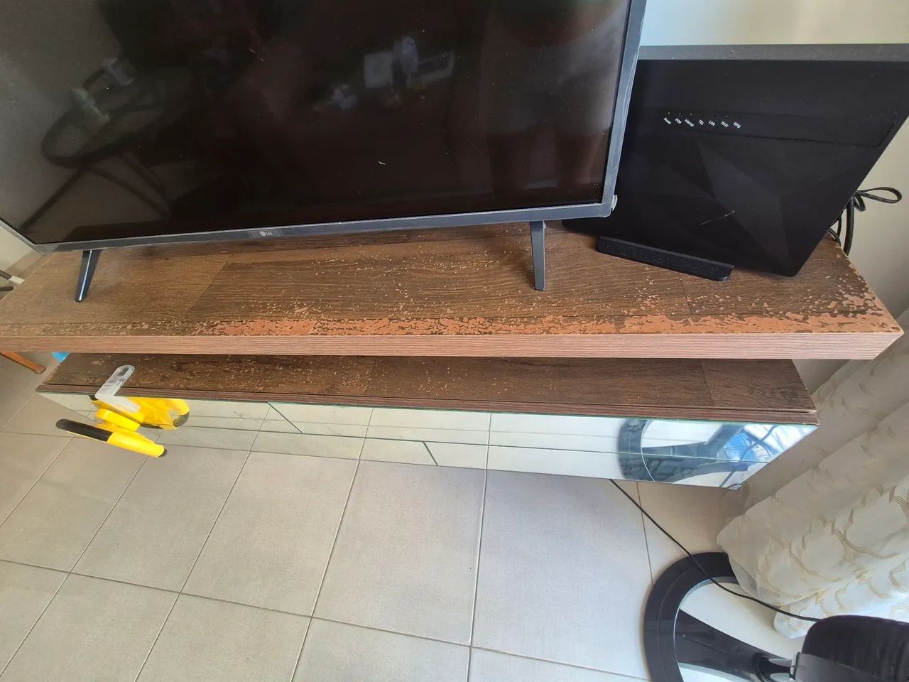 Painel para TV de até 60 polegadas com espelho - Foto 2