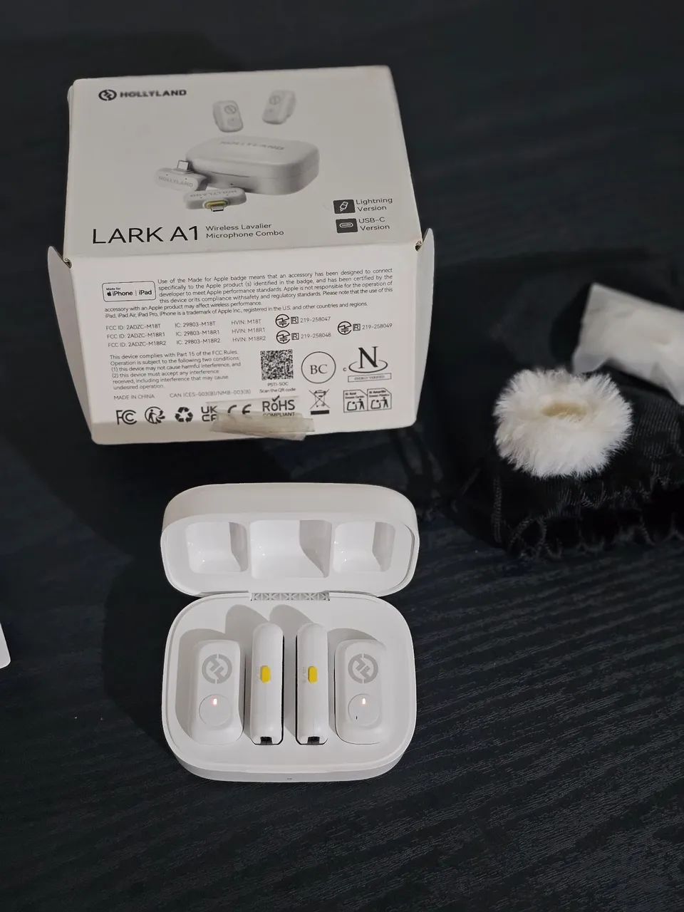 Microfone Hollyland Lark A1 Branco - Foto 3