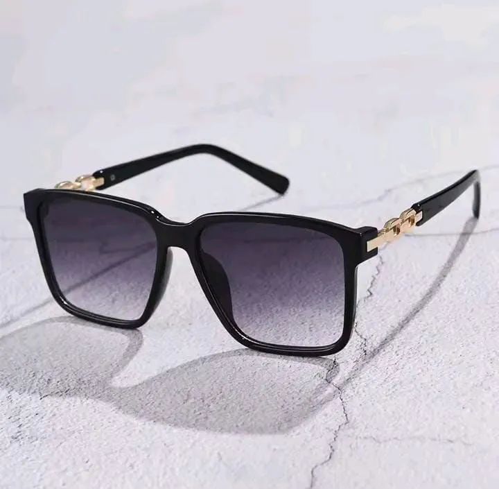 Moda Feminina Óculos De Sol Estilo Quadrado Lente Gradiente Anti-uv400