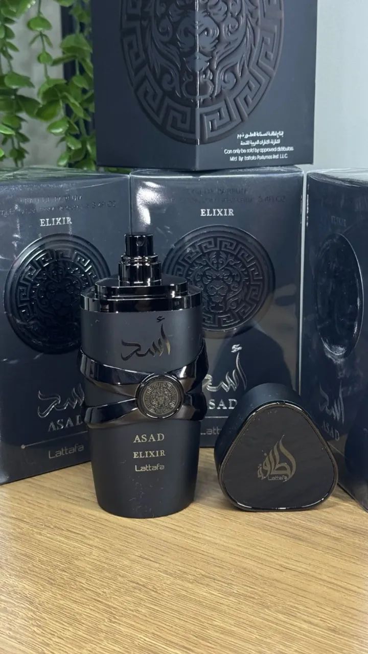Perfume Asad Elixir Lattafa Árabe Eau De Parfum 100m - Foto 2