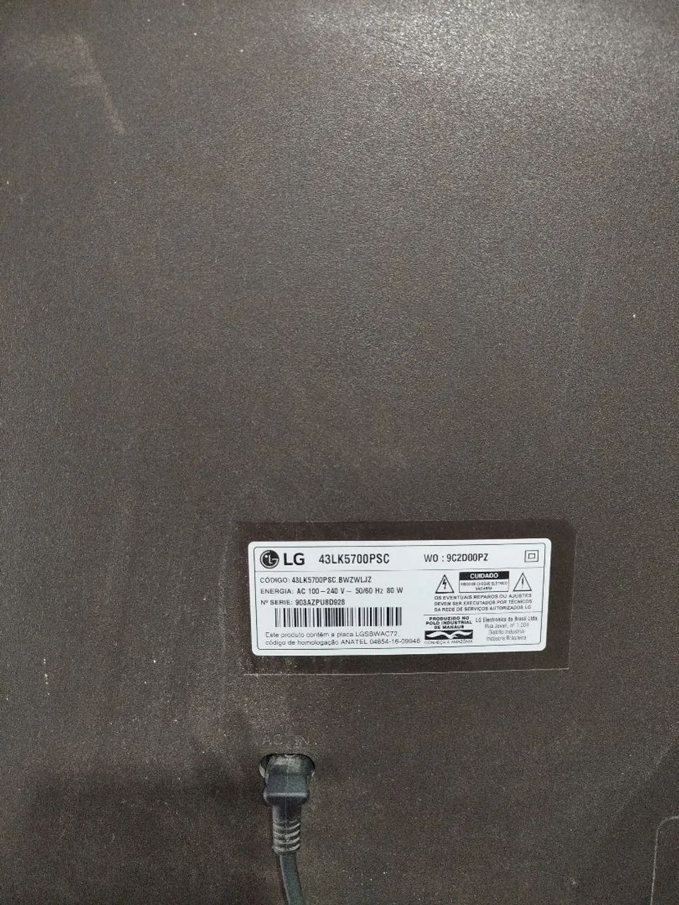 Televisão LG 43 polegadas para retirada de peças  - Foto 3