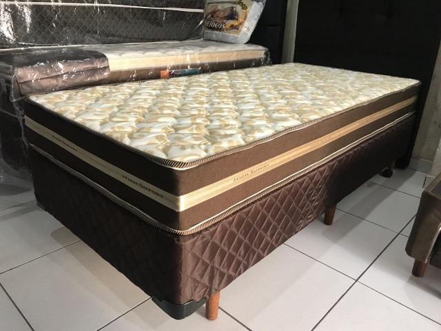 Cama box Solteiro Espuma D-45 Hellen - Peça Nova!