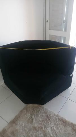 Vendo Sofá preto - Foto 2