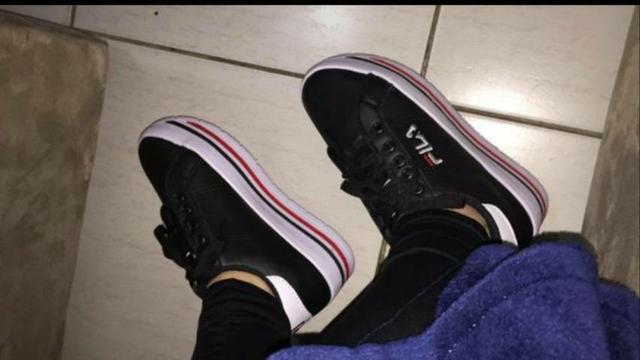 tenis fila verde agua